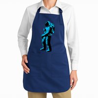 Blue Retro Space Astronaut Apron