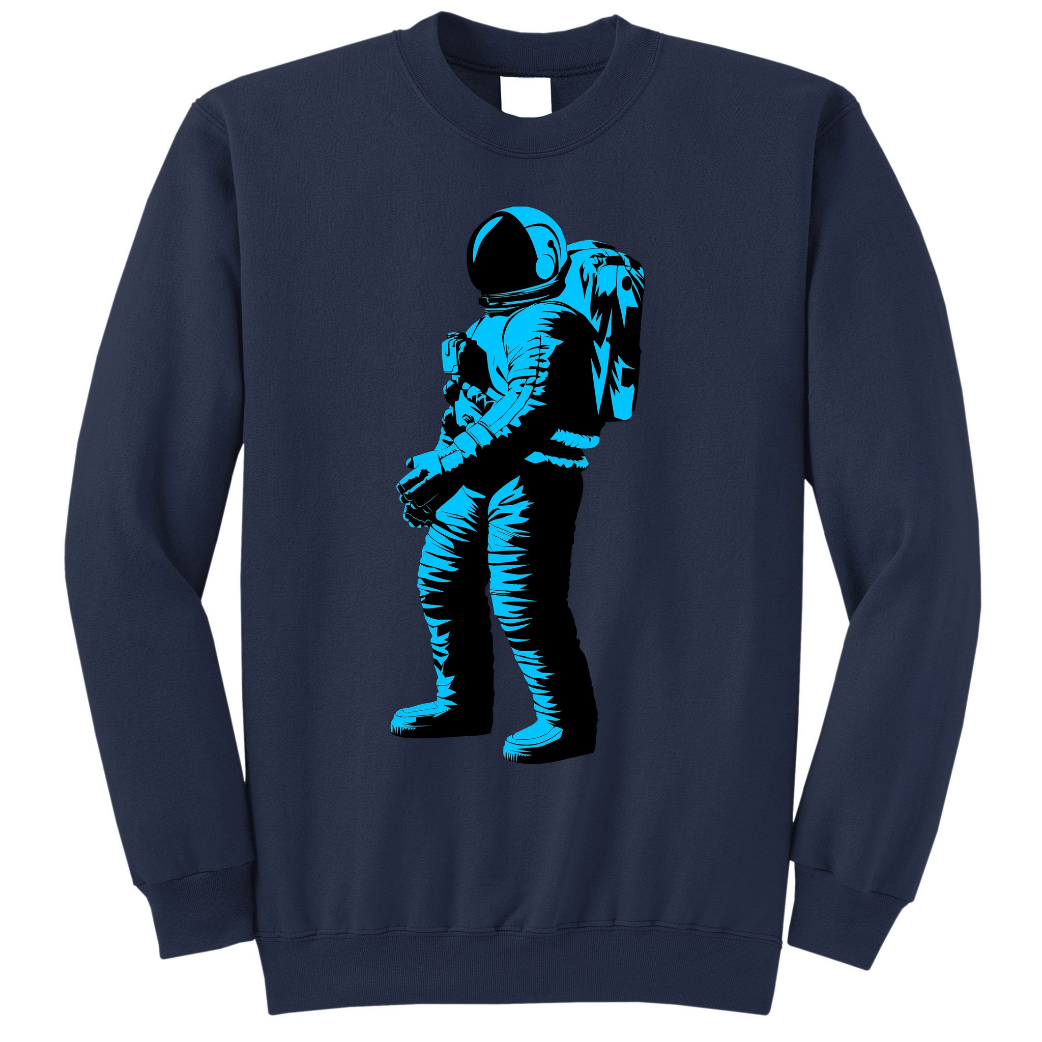 Blue Retro Space Astronaut Sweatshirt
