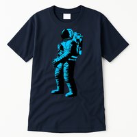 Blue Retro Space Astronaut Tall T-Shirt