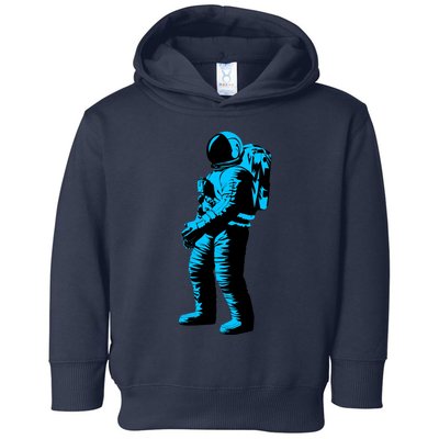 Blue Retro Space Astronaut Toddler Hoodie