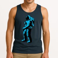 Blue Retro Space Astronaut Tank Top