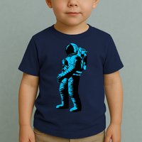 Blue Retro Space Astronaut Toddler T-Shirt