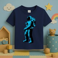 Blue Retro Space Astronaut Toddler T-Shirt
