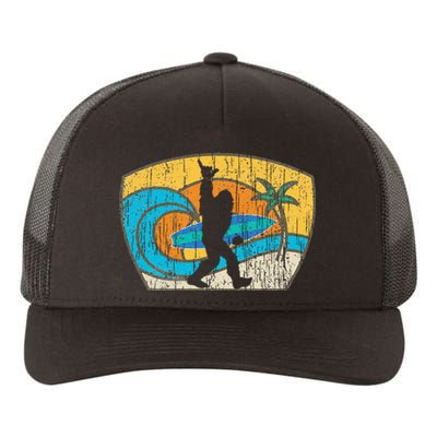 Bigfoot Retro Surfing Gift For Shaka Aloha Surfer Dude Yupoong Adult 5-Panel Trucker Hat