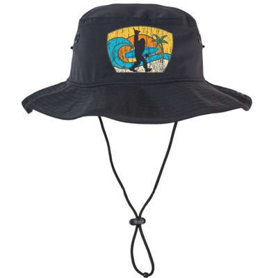 Bigfoot Retro Surfing Gift For Shaka Aloha Surfer Dude Legacy Cool Fit Booney Bucket Hat