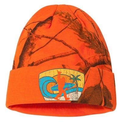 Bigfoot Retro Surfing Gift For Shaka Aloha Surfer Dude Kati Licensed 12" Camo Beanie