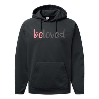 Beloved Religious Spiritual Gift Pray Inspirational Performance Fleece Hoodie