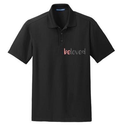 Beloved Religious Spiritual Gift Pray Inspirational Dry Zone Grid Polo