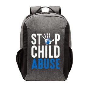 Blue Ribbon Stop Child Abuse Prevention Month Awareness Vector Backpack