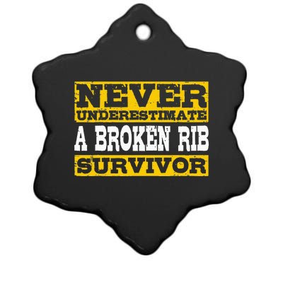 Broken Rib Survivor Get Well Soon Ceramic Star Ornament