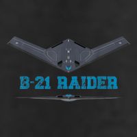 B21 Raider Stealth Bomber Aircraft; Usa Airplane Aviation 7 Panel Mesh Trucker Snapback Hat