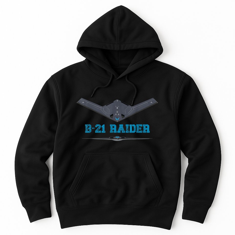 B21 Raider Stealth Bomber Aircraft; Usa Airplane Aviation Hoodie