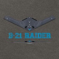 B21 Raider Stealth Bomber Aircraft; Usa Airplane Aviation Cotton Canvas Backpack
