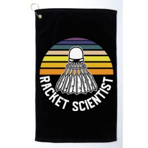 Badminton Racket Scientist Funny Badminton Gift Platinum Collection Golf Towel