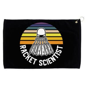 Badminton Racket Scientist Funny Badminton Gift Grommeted Golf Towel