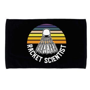 Badminton Racket Scientist Funny Badminton Gift Microfiber Hand Towel