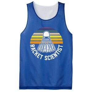 Badminton Racket Scientist Funny Badminton Gift Mesh Reversible Basketball Jersey Tank