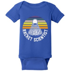 Badminton Racket Scientist Funny Badminton Gift Baby Bodysuit