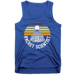 Badminton Racket Scientist Funny Badminton Gift Tank Top