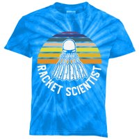 Badminton Racket Scientist Funny Badminton Gift Kids Tie-Dye T-Shirt