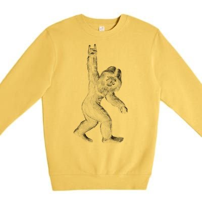 Bigfoot Rock Star Premium Crewneck Sweatshirt