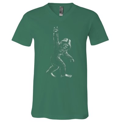 Bigfoot Rock Star V-Neck T-Shirt