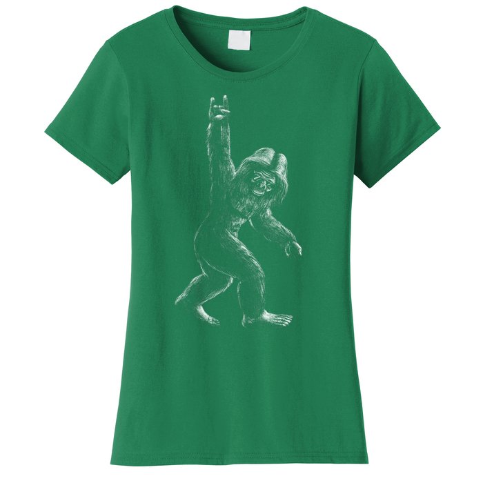 Bigfoot Rock Star Women's T-Shirt