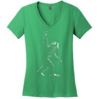 Bigfoot Rock Star Women's V-Neck T-Shirt