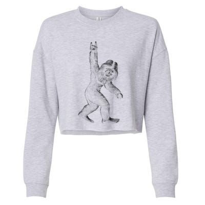 Bigfoot Rock Star Cropped Pullover Crew