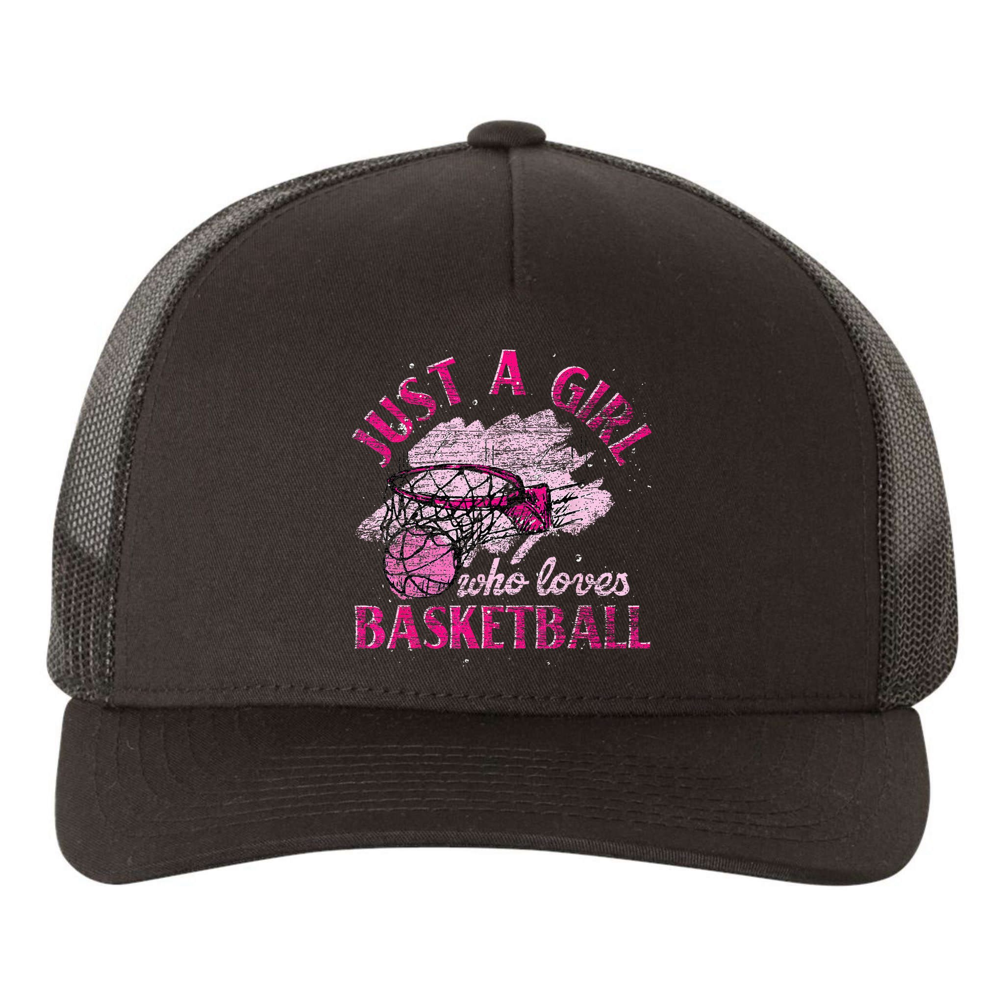 Basketball Retro Style Vintage Yupoong Adult 5-Panel Trucker Hat
