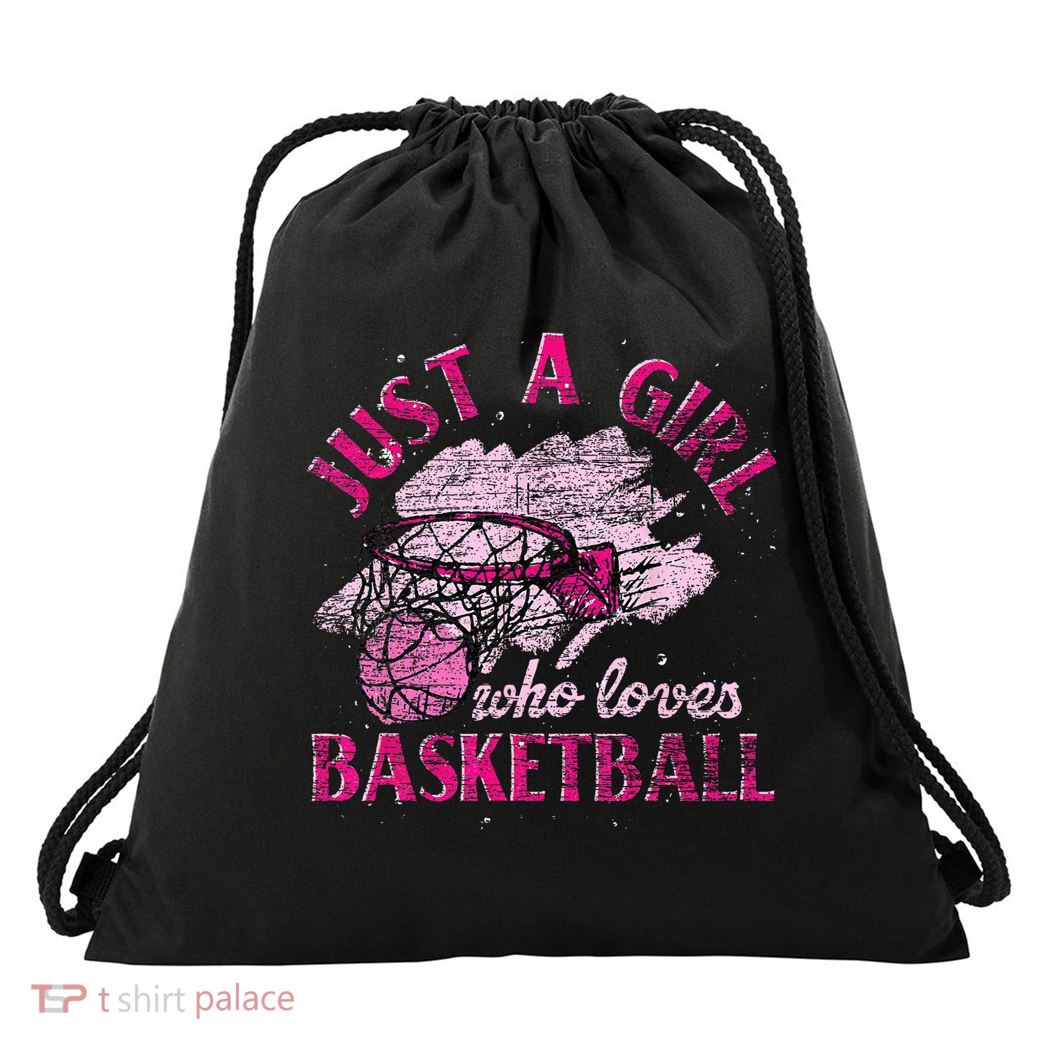 Basketball Retro Style Vintage Drawstring Bag