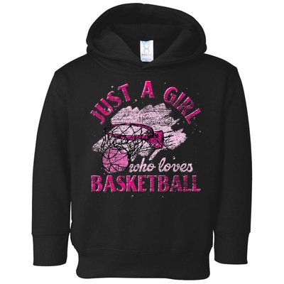 Basketball Retro Style Vintage Toddler Hoodie