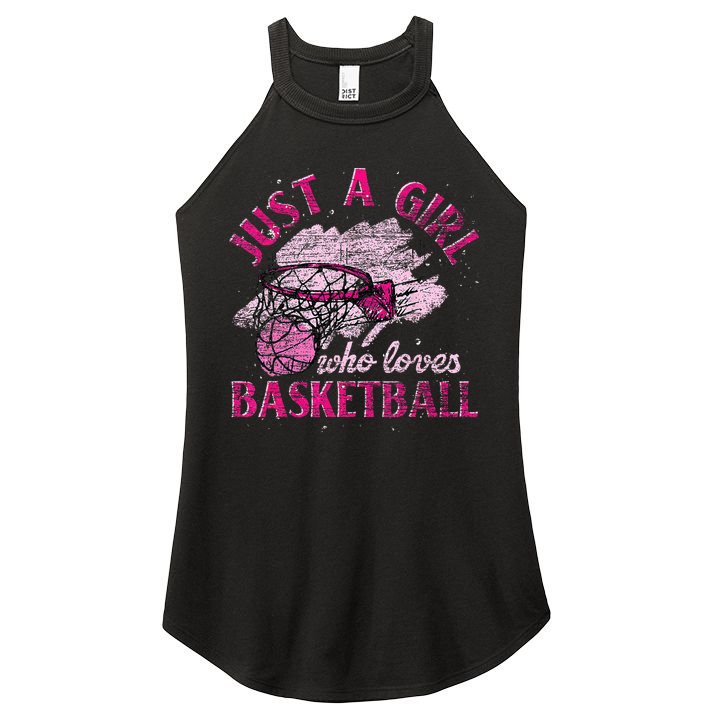 Basketball Retro Style Vintage Women's Perfect Tri Rocker Tank