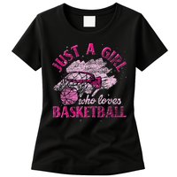 Basketball Retro Style Vintage Womens T-Shirt