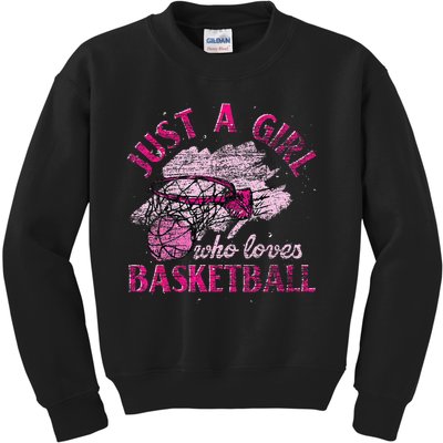 Basketball Retro Style Vintage Kids Sweatshirt