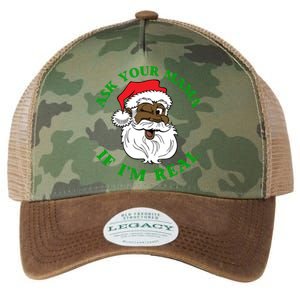 Black Real Santa Ask Your Mama If IM Real Black Claus Gift Legacy Tie Dye Trucker Hat