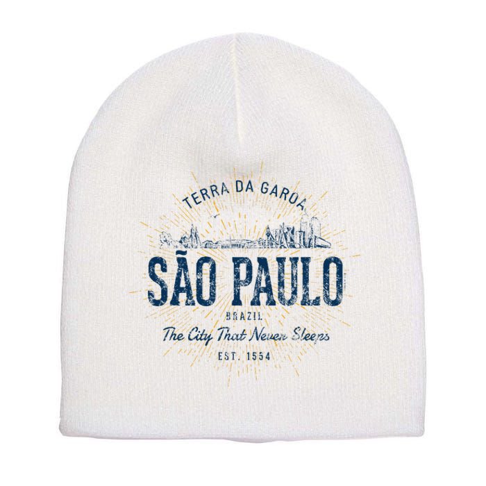 Brazil Retro Style Vintage SãO Paulo Short Acrylic Beanie