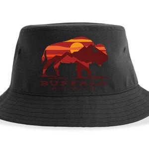 Buffalo Roundup State Park South Dakota Sunset Sustainable Bucket Hat