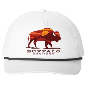 Buffalo Roundup State Park South Dakota Sunset Snapback Five-Panel Rope Hat