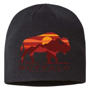 Buffalo Roundup State Park South Dakota Sunset Sustainable Beanie