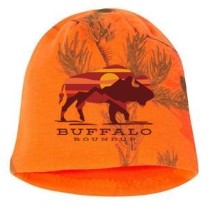 Buffalo Roundup State Park South Dakota Sunset Kati - Camo Knit Beanie