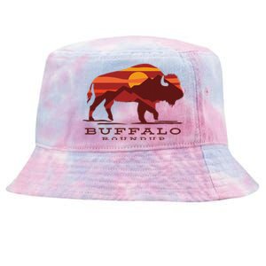 Buffalo Roundup State Park South Dakota Sunset Tie-Dyed Bucket Hat