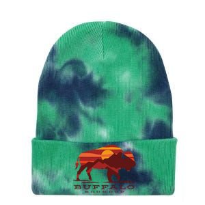 Buffalo Roundup State Park South Dakota Sunset Tie Dye 12in Knit Beanie