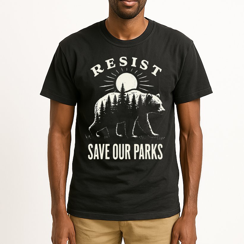 Bear Resist Save Our Parks Tall T-Shirt