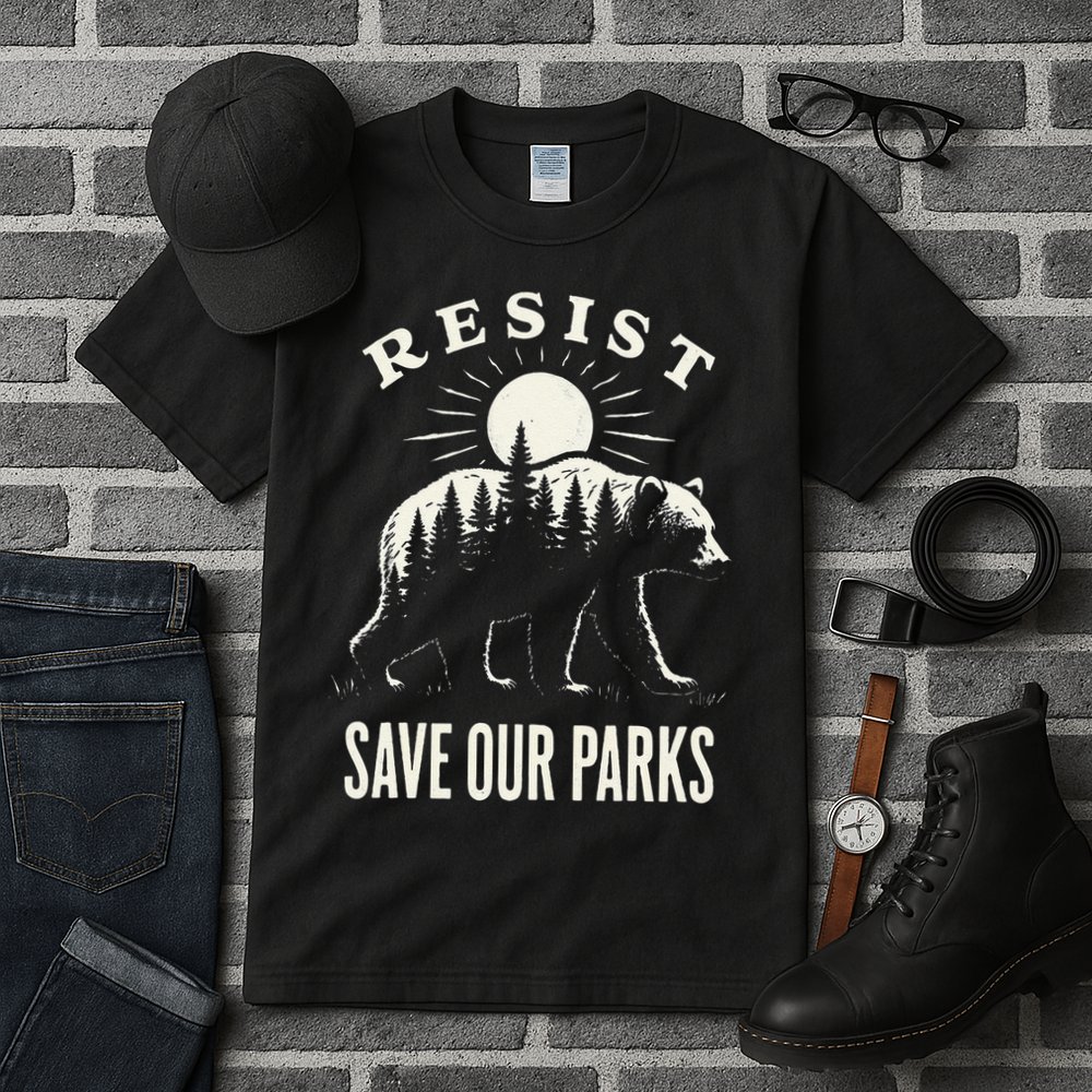Bear Resist Save Our Parks Tall T-Shirt