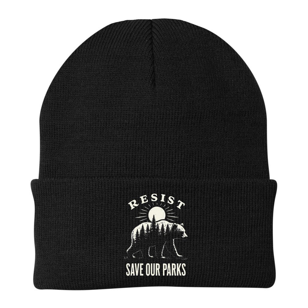 Bear Resist Save Our Parks Beanie