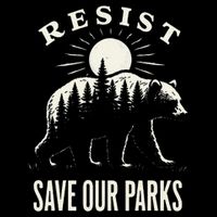 Bear Resist Save Our Parks Womens T-Shirt