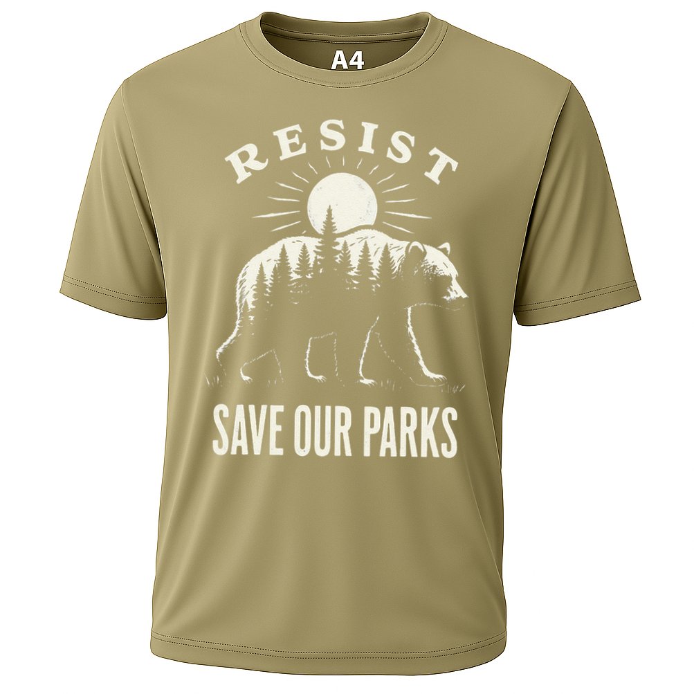 Bear Resist Save Our Parks Cooling Performance Crew T-Shirt