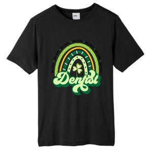 Boho Rainbow Shamrock One Lucky Dentist St Patricks Day Funny Gift Tall Fusion ChromaSoft Performance T-Shirt