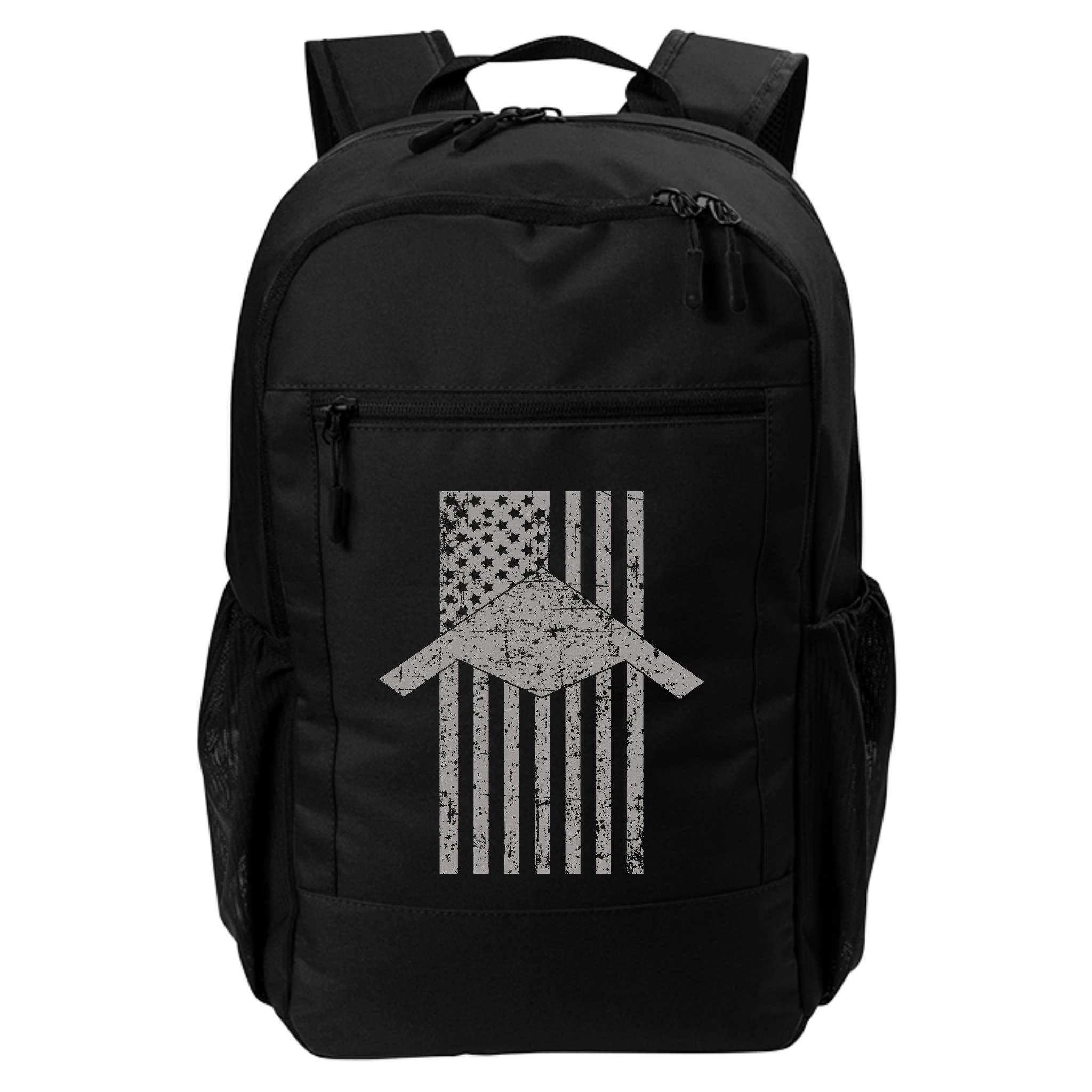 B21 Raider Stealth Bomber Patriotic Vintage Flag Aviation Backpack